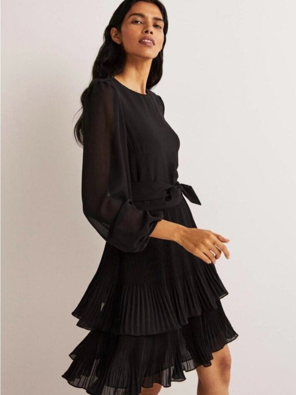 Boden Women Plisse Pleated Dress
